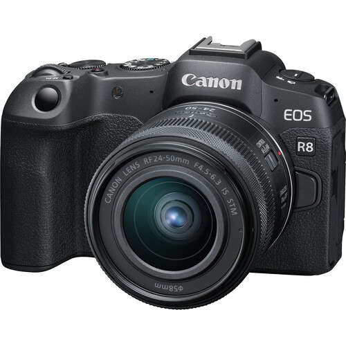 Canon EOS R8 with lens 24-50mm IS STM