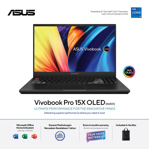 Asus Vivobook Pro 15X OLED K6501ZM-OLEDS751 90NB0YD1-M00350