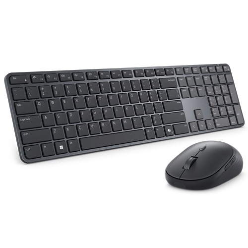 Dell Silent Keyboard and Mouse US English - KM555 (INDO) -Retail Pkg -3yr Adv Exc Serv-SnP 580-BBZJ