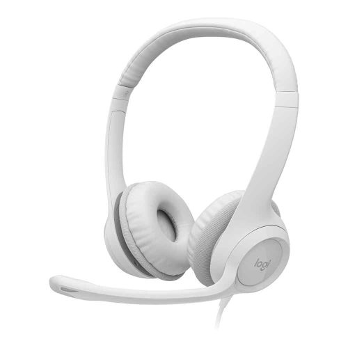 Logitech H390 USB Headset - Off White 981-001287