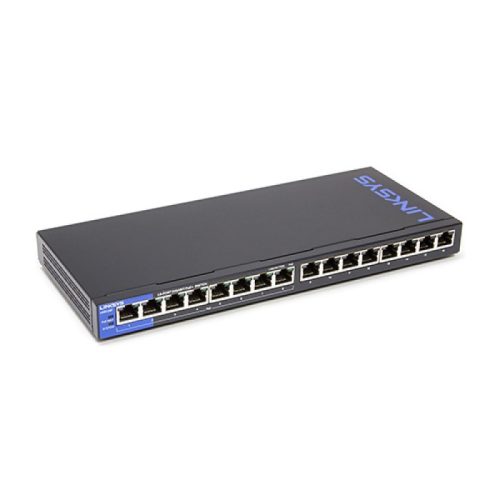 Linksys LGS116 SWITCH, GIGABIT, UNMANAGED, 16-PORT