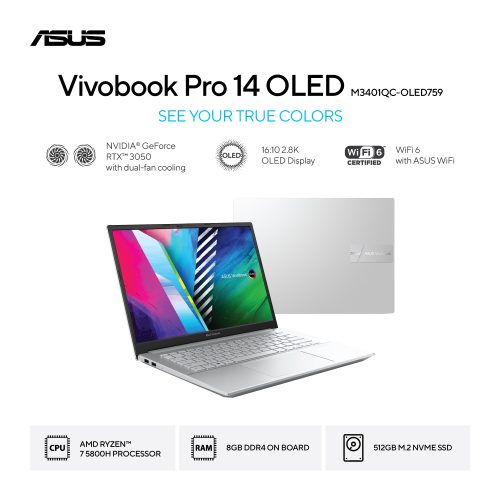 Asus Vivobook Pro 14 OLED M3401QC-OLED758 90NB0VF2-M02080