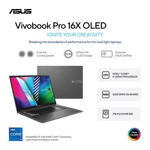 Asus Vivobook Pro 16X OLED N7600PC-OLED716 90NB0UI3-M005Z0