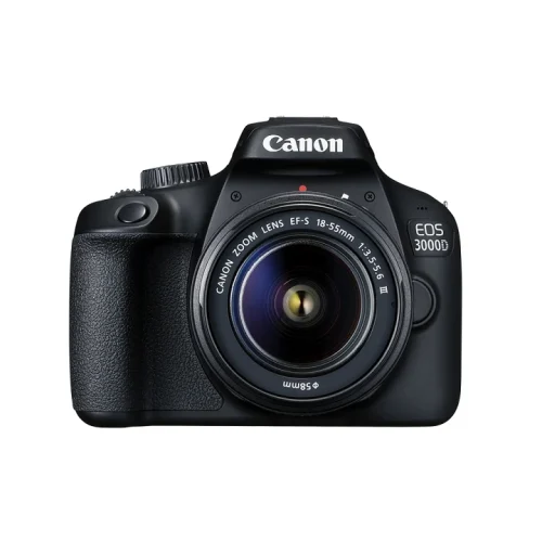Canon EOS 3000D with lens 18-55mm DC III