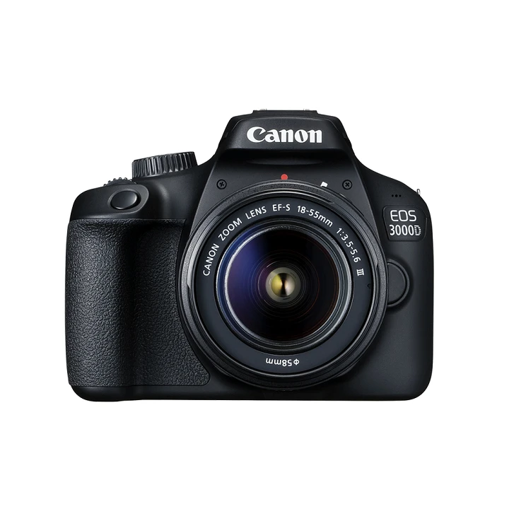 Canon EOS 3000D with lens 18-55mm DC III