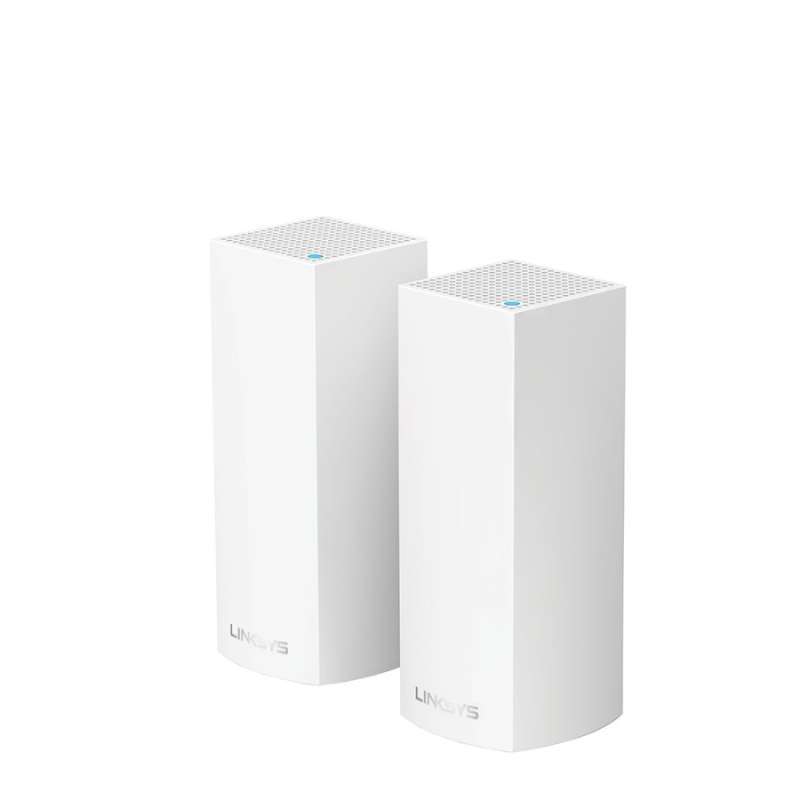 Linksys WHW0302 VELOP 2 PACK MESH NETWORK, TRIBAND AC4400,MU-MIMO