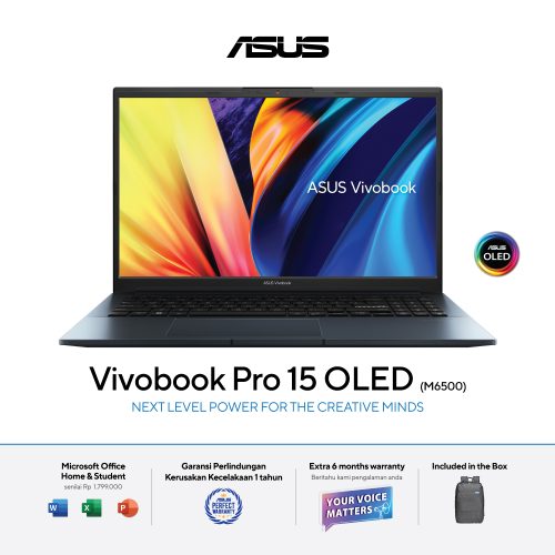 Asus Vivobook Pro 15 OLED M6500QE-OLEDS551 90NB0YL1-M000Y0