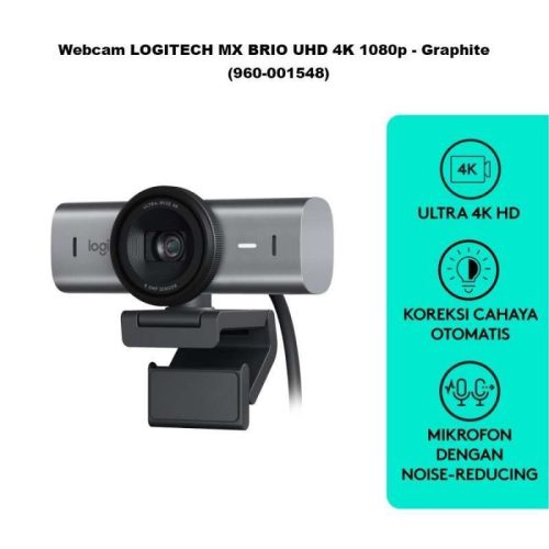 Logitech MX Brio 4K Ultra HD Webcam - Graphite 960-001548